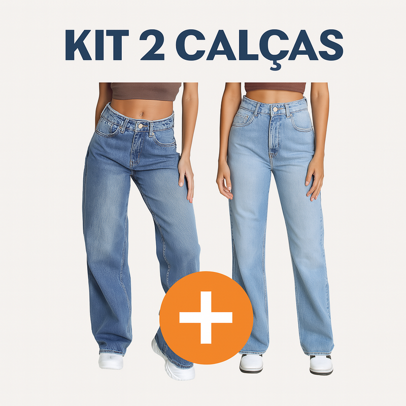 Kit Com 2 Calças Stretchy Jeans [QUEIMA DE ESTOQUE]