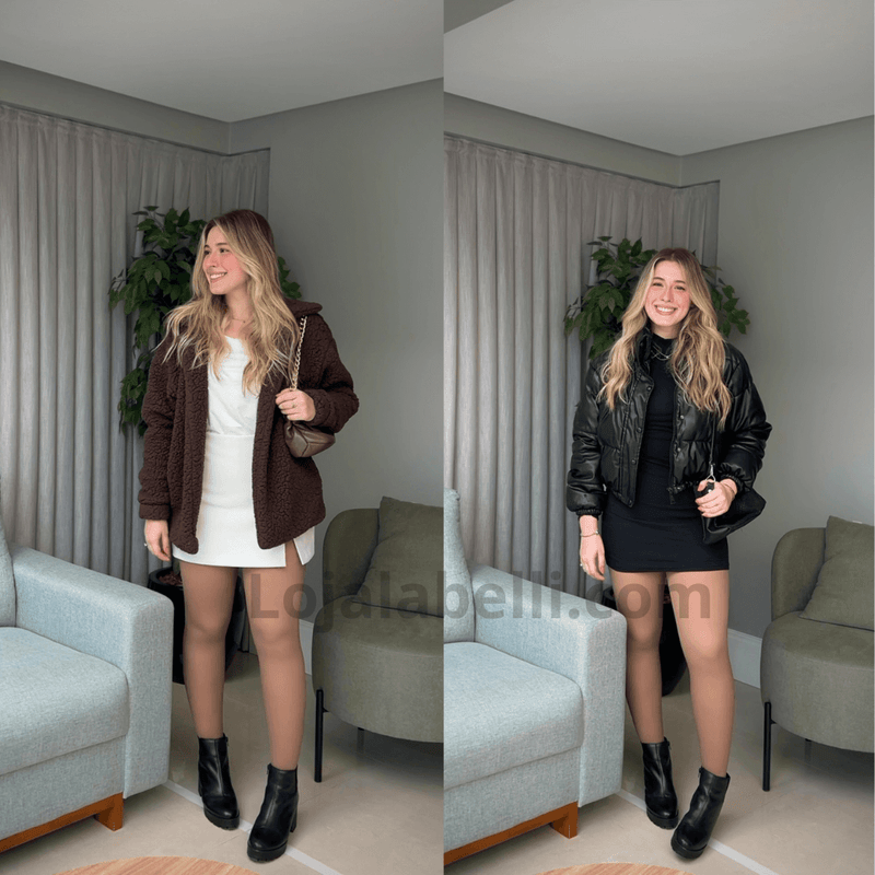 Kit 2 Meias-Calça Forrada Translúcida