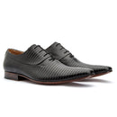 Sapato Vittorio Social Oxford com Textura Preto - 328