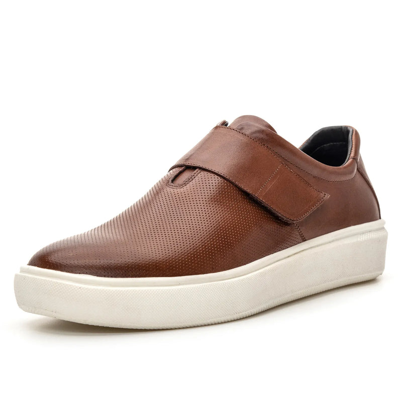 Tênis Casual com Velcro Whisky - 5002