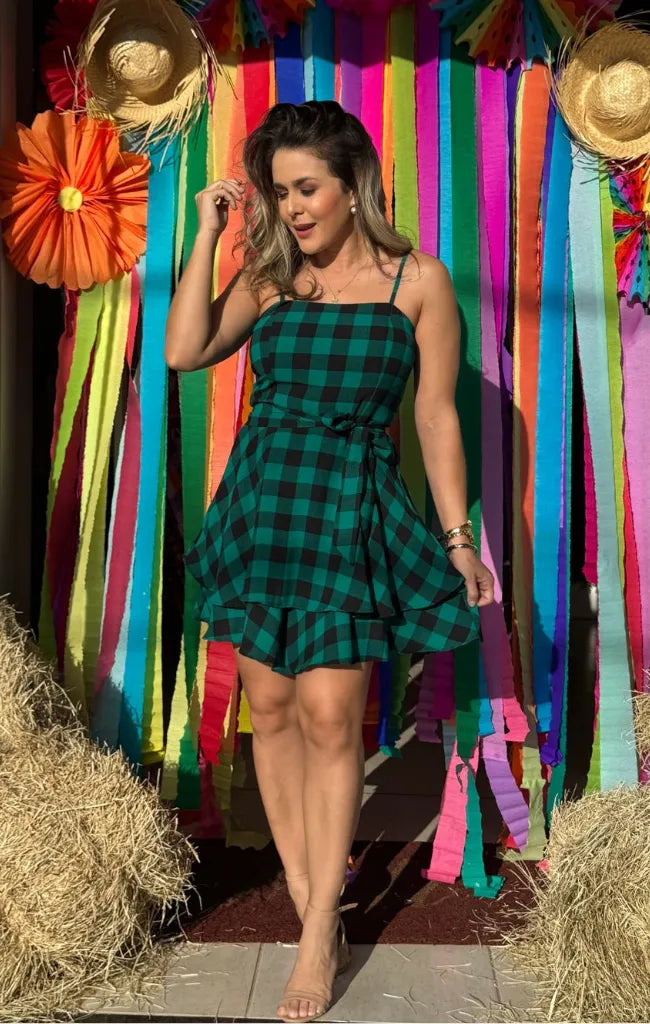 Vestido Andressa Xadrez